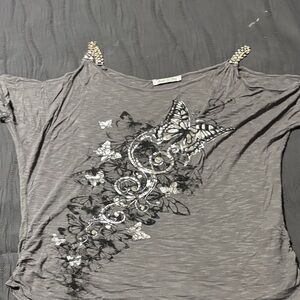 Style Tree Embellished Butterfly Top